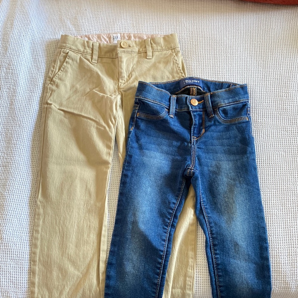 Bundle - khaki pants - Gap. Ballerina Jeans - old navy